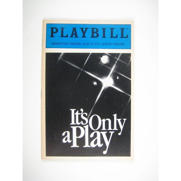 Its Only A Play Playbill Manhattan Theatre Club January 1986 McNally Mark Blum - Picture 1 of 4